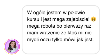 Opinia kursantki