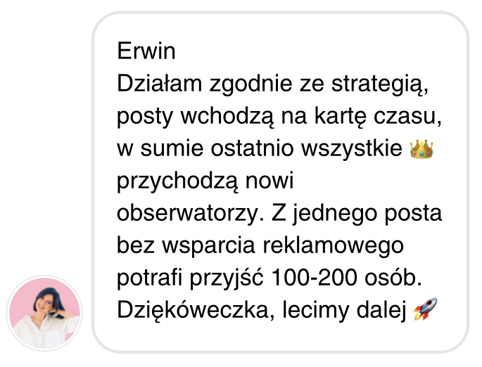 Opinia kursantki