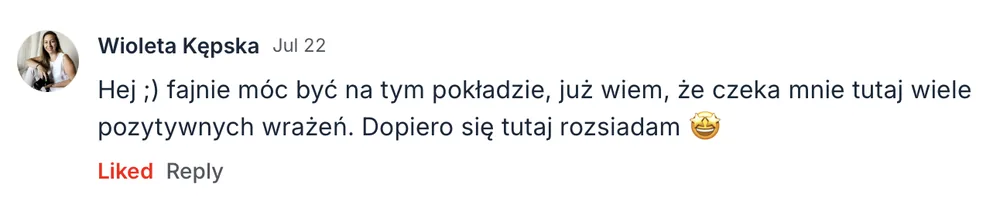 Opinia: Wioleta Kępska o MOCNO Clubie