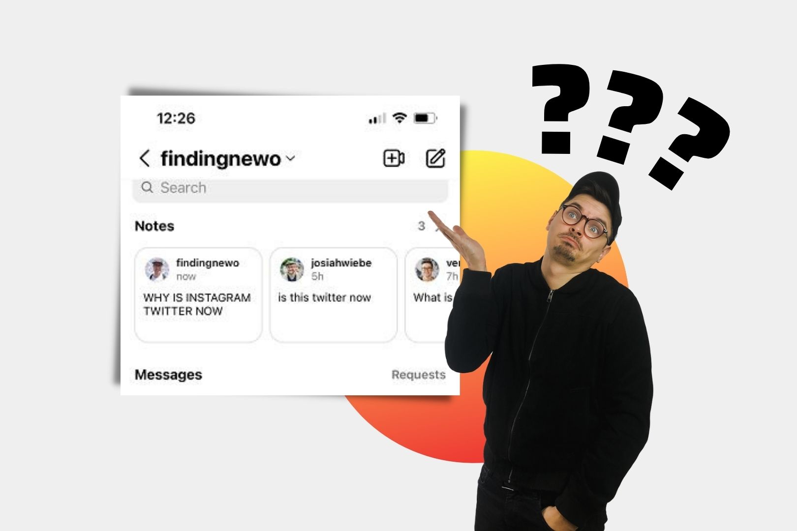Instagram notes czyli notki w wiadomościach